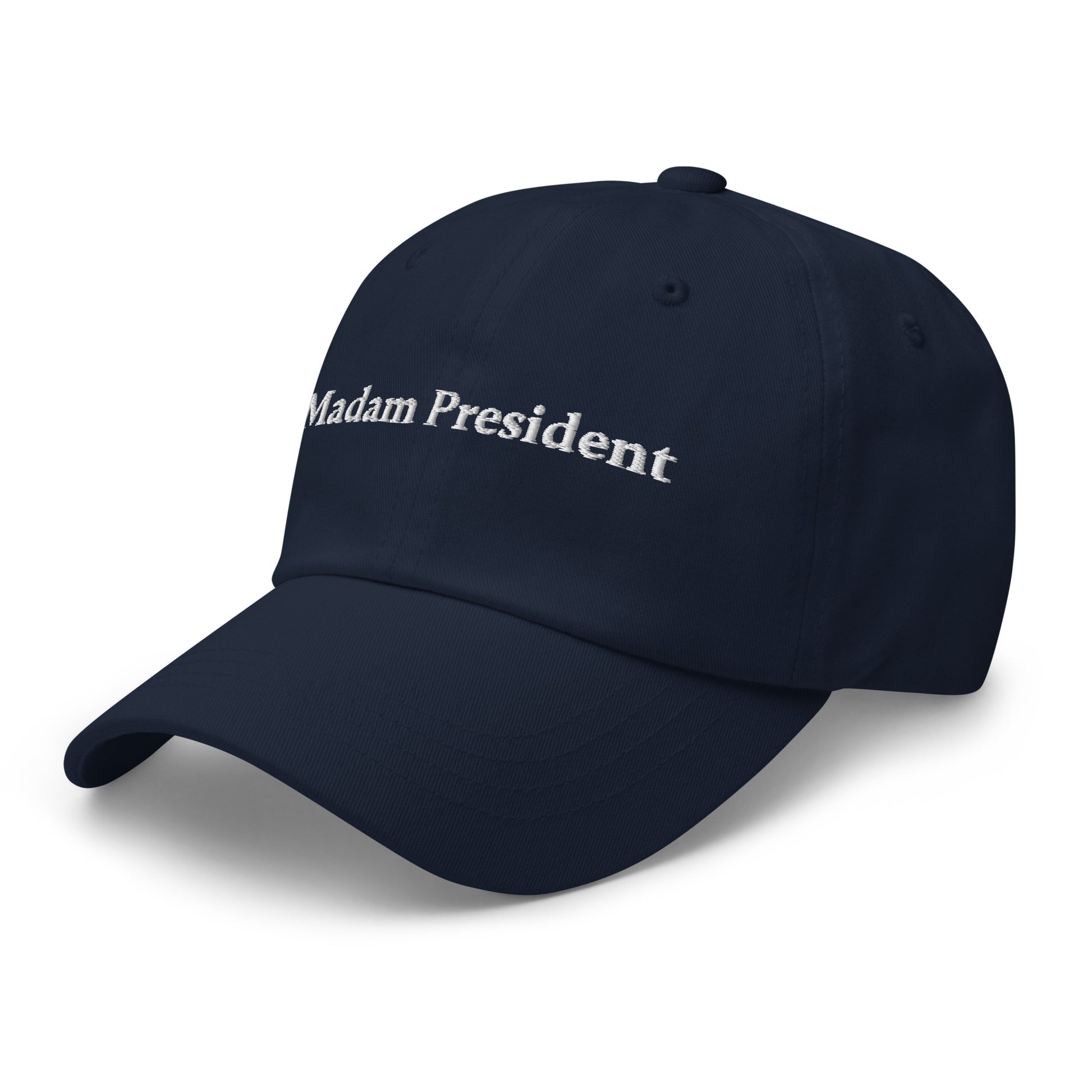 Madam President Ball Cap in Navy/White