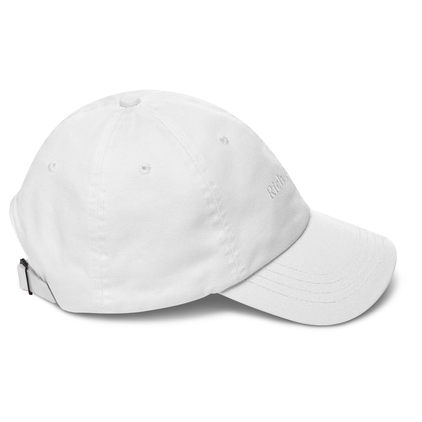 Rich Auntie Ball Cap in white/white
