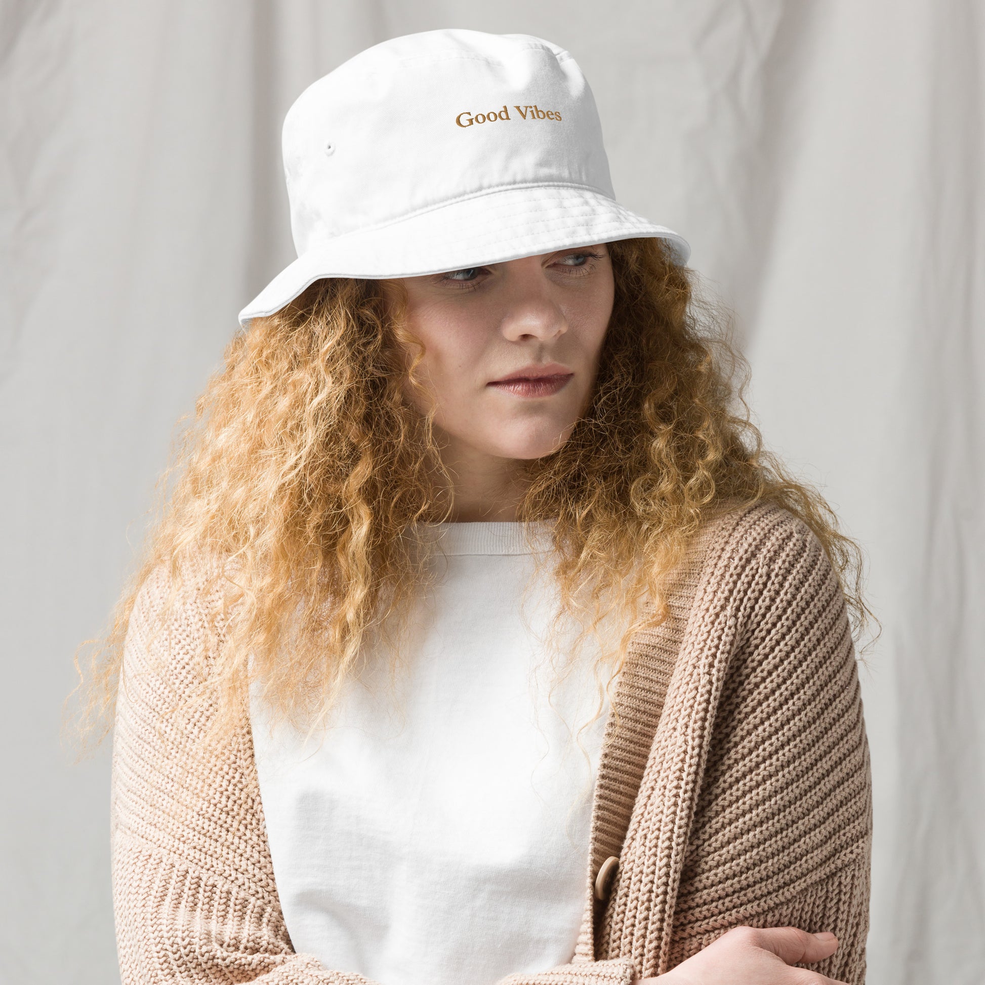 Good Vibes 100% Organic Bucket Hat